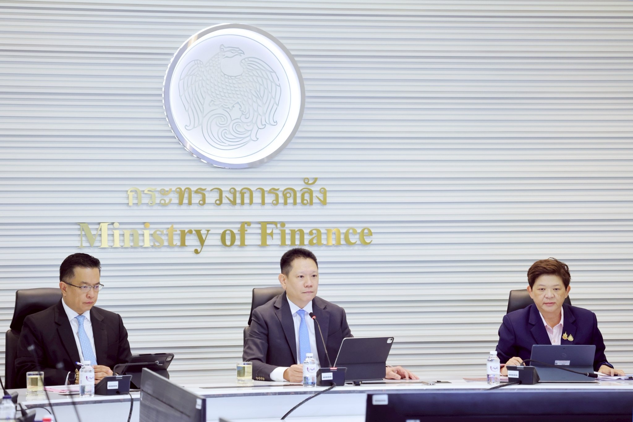 แถลงข่าวความคืบหน้าการดำเนินงานกองทุนเงินให้กู้ยืมเพื่อการศึกษา ณ กระทรวงการคลัง