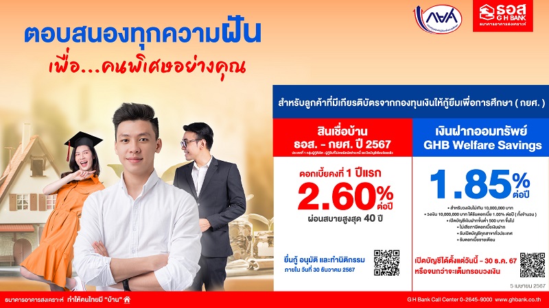 ธอส. MOU กยศ. โครงการสนับสนุนผู้กู้ยืมเงินกองทุนฯ