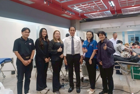 กยศ. รวมใจปันโลหิต ต่อชีวิตเพื่อนมนุษย์ ปีที่ 13 ณ มหาวิทยาลัยเกษมบัณฑิต วิทยาเขตร่มเกล้า