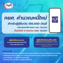 คำนวณยอดหนี้ใหม่สำหรับผู้กู้ยืมเงิน จำนวน 556,000 บัญชี